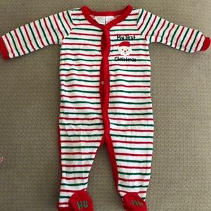 Koala kids “my first Christmas” footie pj 0-3 mos